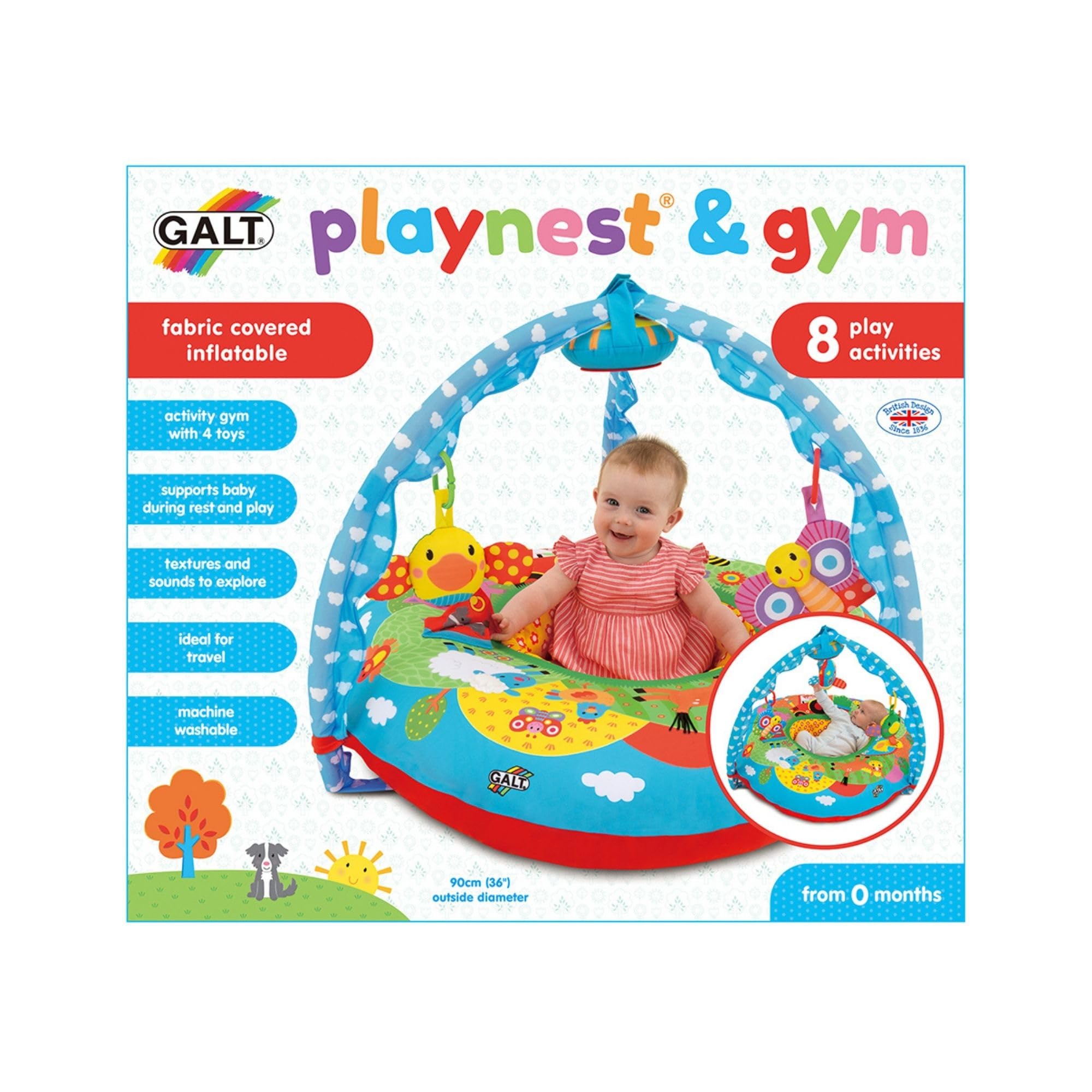 Galt Toys, Playnest & Gym - Farm, Baby Activity Center & Floor Seat - Image 8