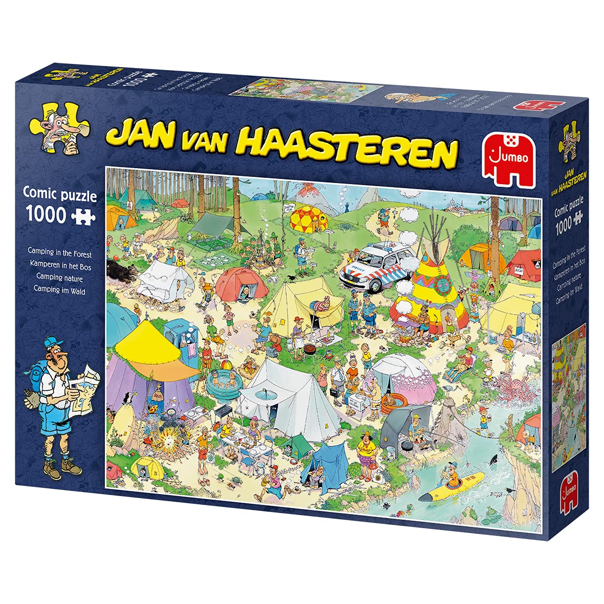 Jan Van Haasteren 19086, Camping in The Forest, 1000 Piece Jigsaw Puzzle - Image 5