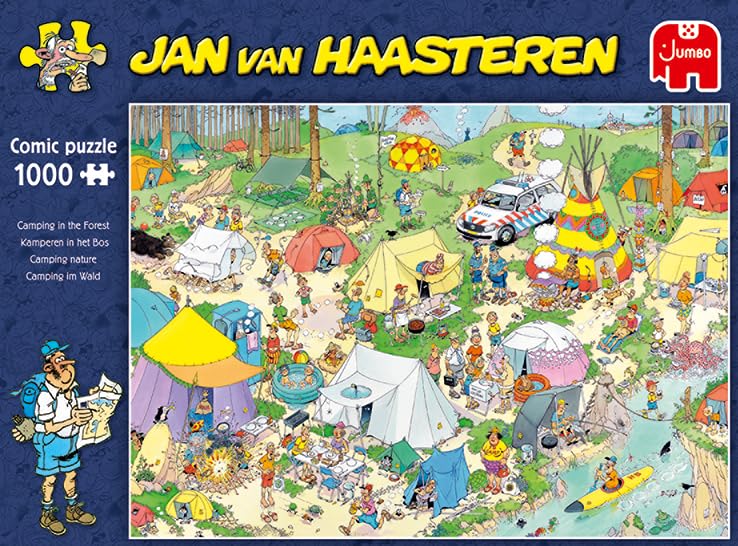 Jan Van Haasteren 19086, Camping in The Forest, 1000 Piece Jigsaw Puzzle - Image 6