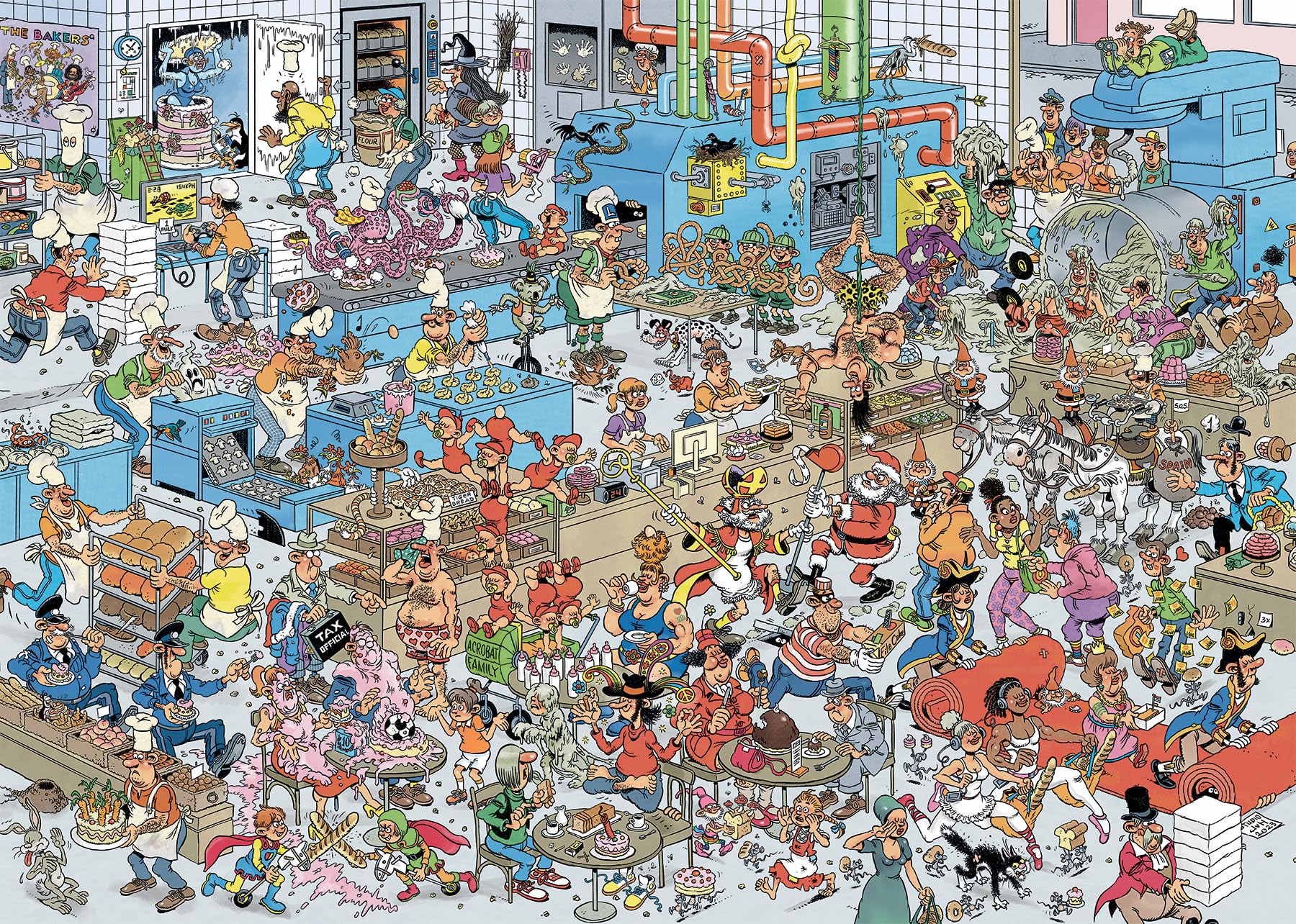 Jan Van Haasteren - JVH - La Boulangerie - The Bakery - Adult Jigsaw Puzzle - Funny - 100% Recycled Cardboard - 1000 Pieces Jumbo - Image 3