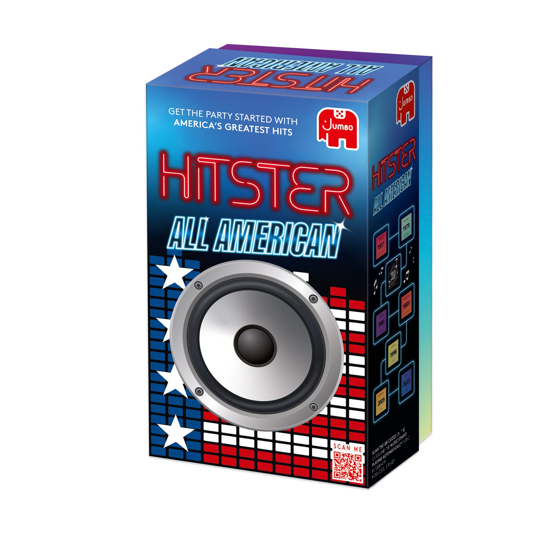Jumbo Hitster - All American, Fun Music Quiz Card Game, 2-10 Players - 300 Best American Music Hits - Great for Adult and Family Game Nights (US Edition) - Image 3
