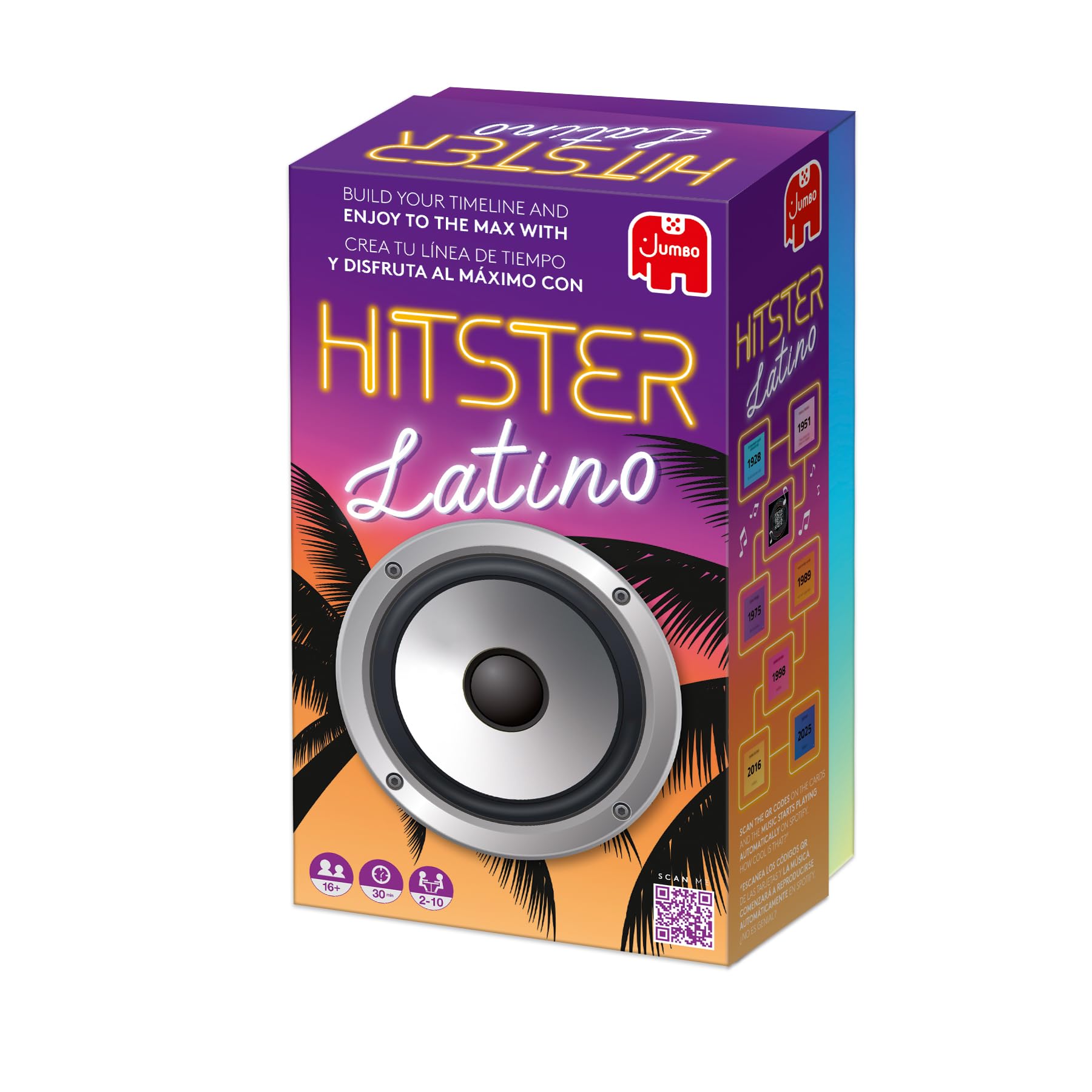 Jumbo Hitster - Latino, Fun Music Quiz Card Game, 2-10 Players - 300 Latin Music Hits - Great for Adult and Family Game Nights (US Edition) - Image 3