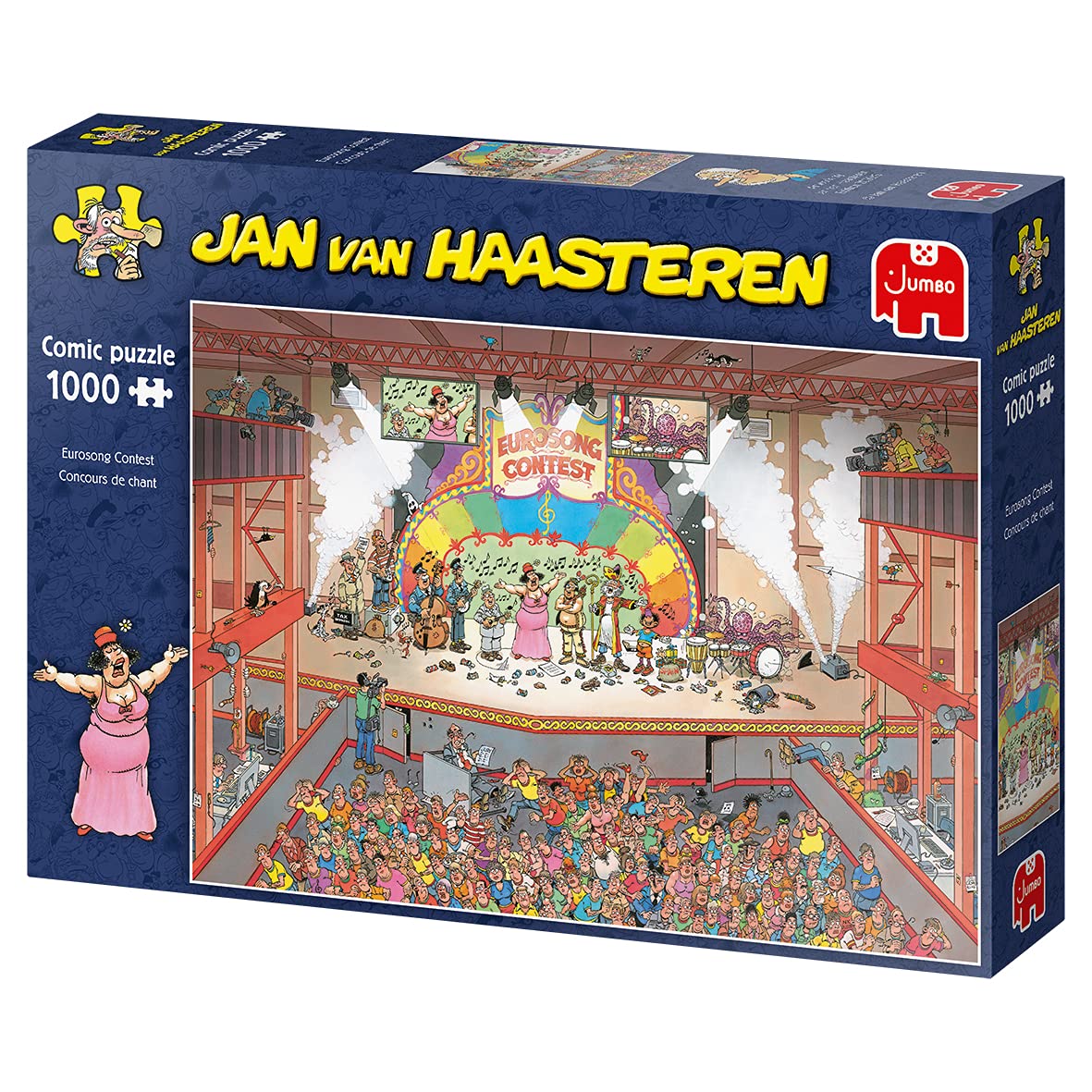 Jumbo, Jan Van Haasteren - Eurosong Contest, Jigsaw Puzzles for Adults, 1000-Piece - Image 5