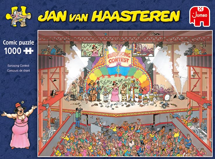 Jumbo, Jan Van Haasteren - Eurosong Contest, Jigsaw Puzzles for Adults, 1000-Piece - Image 6