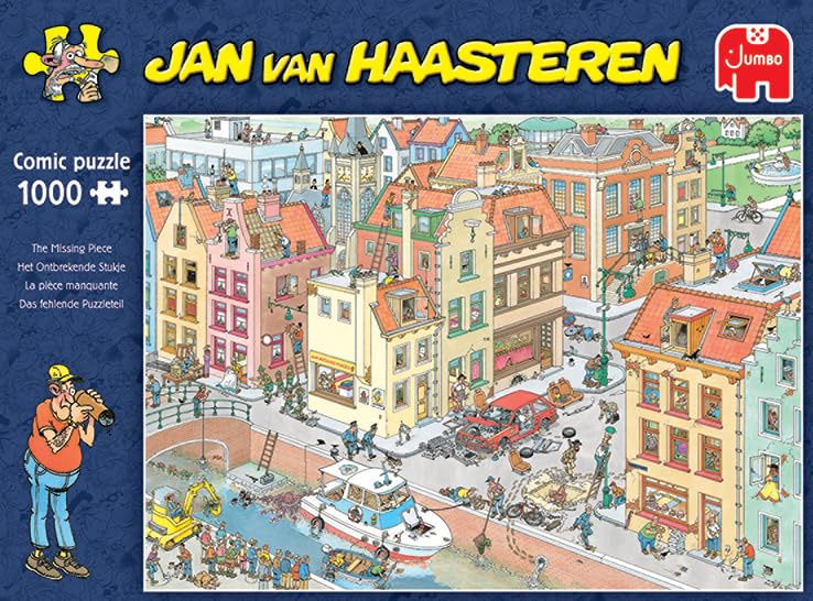 Jumbo, Jan Van Haasteren - 'The Missing Piece' Unique Comic Fun Designed Jigsaw Puzzle for Adults - 1,000 Piece - Image 6