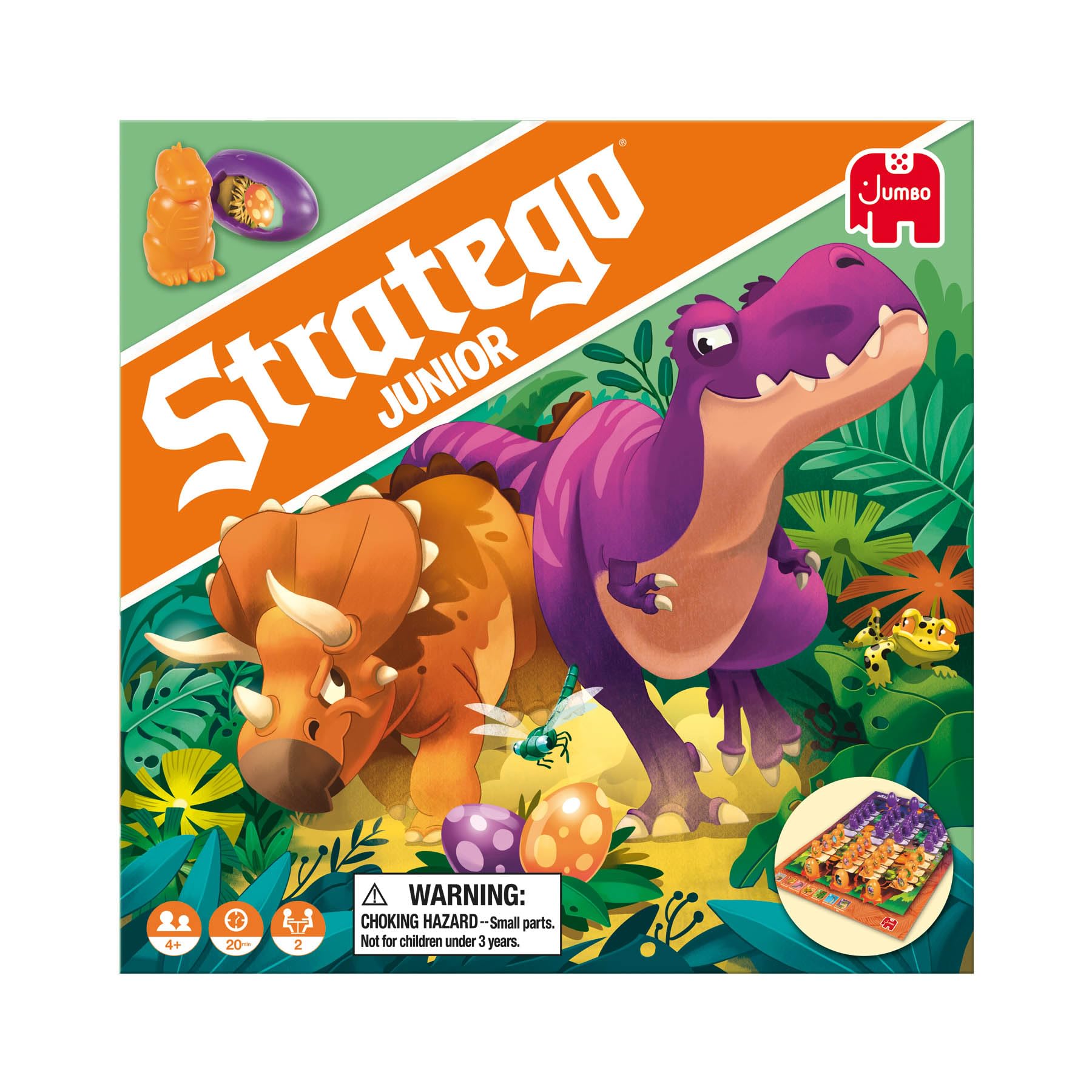 Jumbo, Stratego - Junior Dinos, Fun Junior Stratego Version, Strategy Board Game, 2 Players, Ages 4 Year Plus - Image 8
