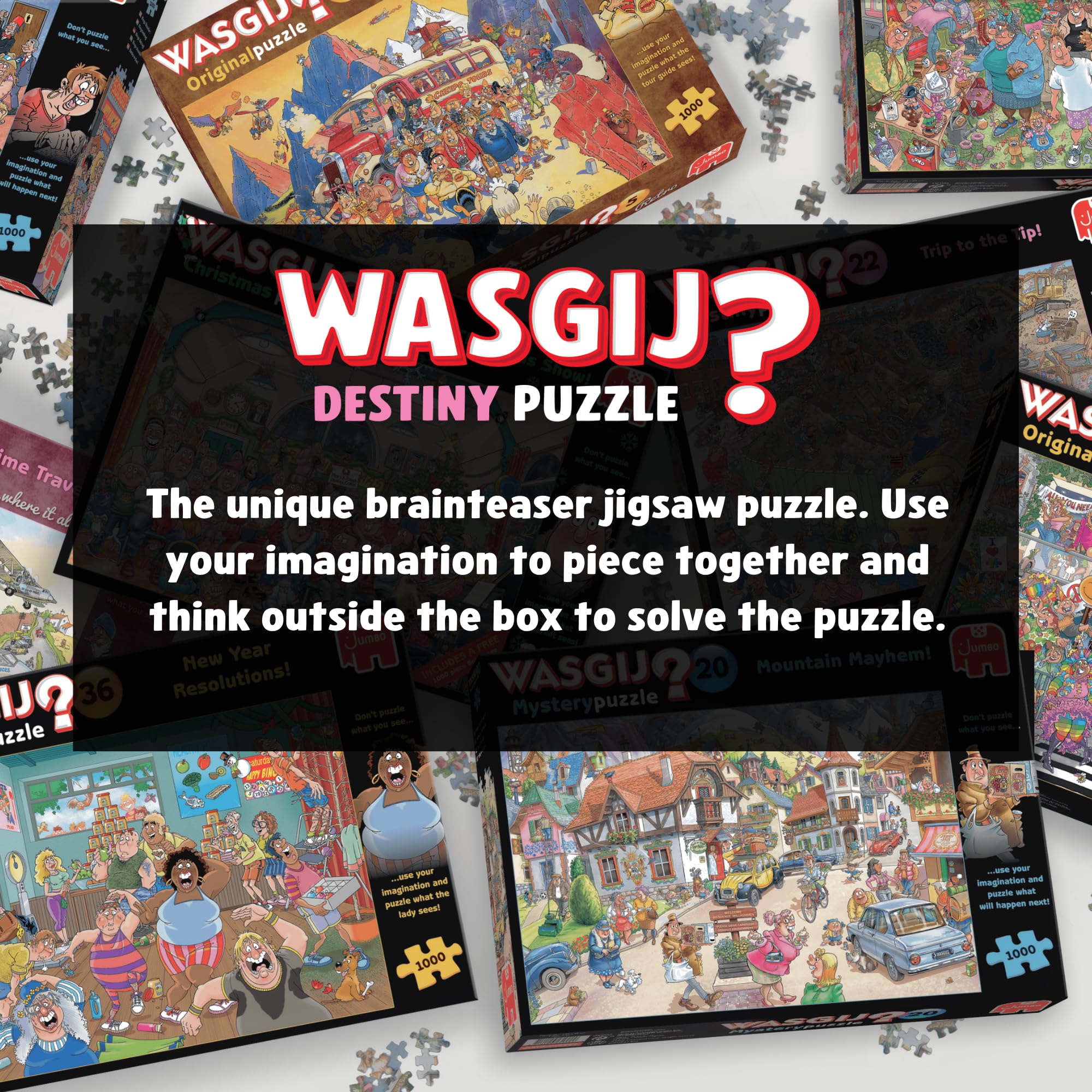 Jumbo Wasgij Destiny 27, Café to Latte! 1000 Piece Jigsaw Puzzle for Adults - Colourful, Challenging & Brainteasing Adult Puzzles - Puzzle the Future - 100% Recycled Cardboard Jigsaws - 1000pcs - Image 5