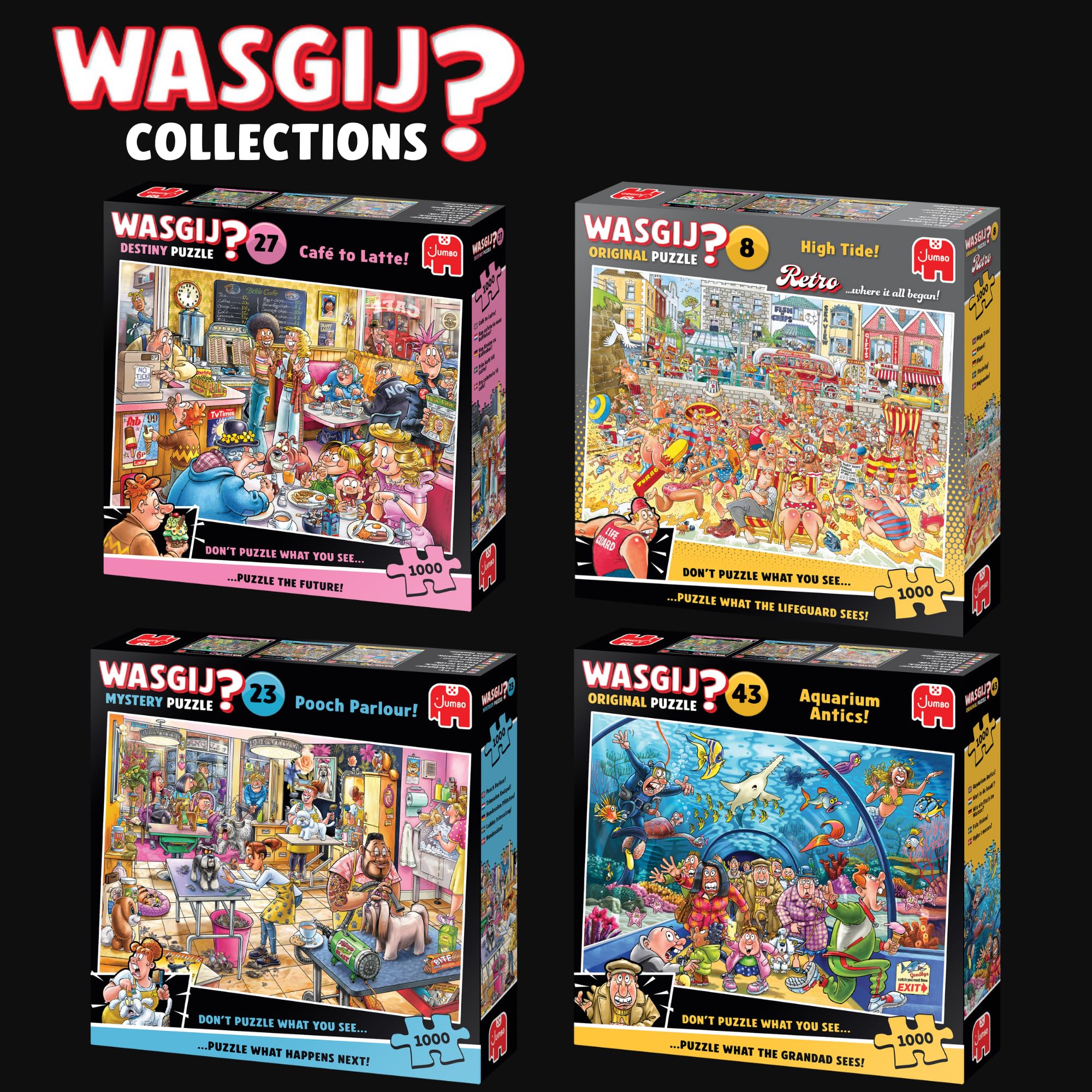 Jumbo Wasgij Destiny 27, Café to Latte! 1000 Piece Jigsaw Puzzle for Adults - Colourful, Challenging & Brainteasing Adult Puzzles - Puzzle the Future - 100% Recycled Cardboard Jigsaws - 1000pcs - Image 7