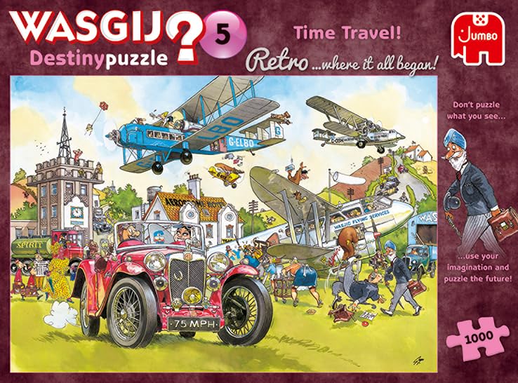 Jumbo, Wasgij, Retro Destiny 5 - Time Travel!, Unique Jigsaw Puzzles for Adults, 1,000 Piece - Image 5