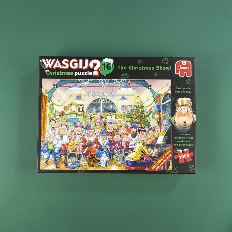 Jumbo, Wasgij, Retro Original 16 - The Christmas Show, Unique Collectable Jigsaw Puzzles for Adults, 1,000 Piece - Image 5