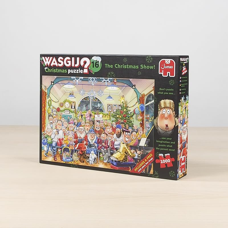 Jumbo, Wasgij, Retro Original 16 - The Christmas Show, Unique Collectable Jigsaw Puzzles for Adults, 1,000 Piece - Image 7