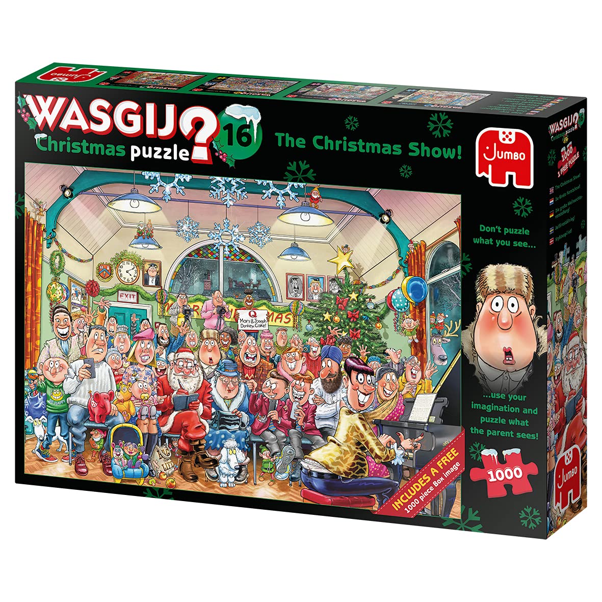 Jumbo, Wasgij, Retro Original 16 - The Christmas Show, Unique Collectable Jigsaw Puzzles for Adults, 1,000 Piece - Image 9