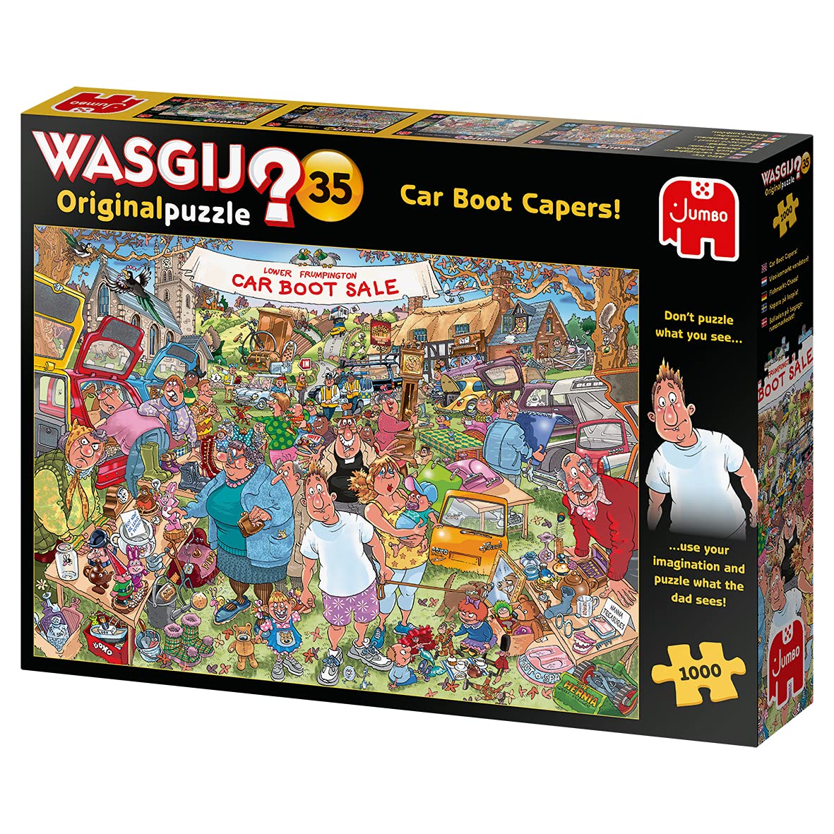 Jumbo, Wasgij, Retro Original 35 - Car Boot Capers!, Unique Collectable Jigsaw Puzzles for Adults, 1,000 Piece - Image 5