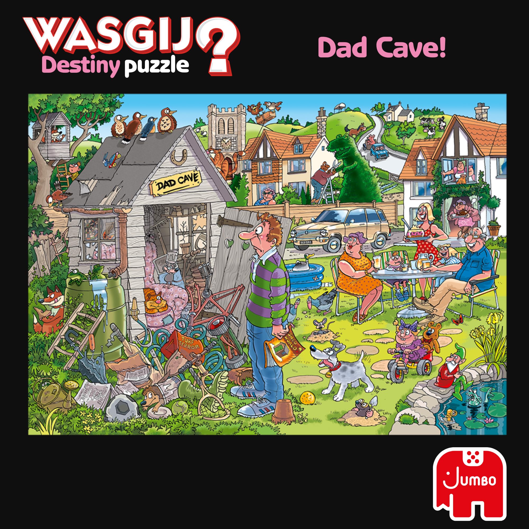 Wasgij, Destiny 28 - Dad Cave!, Unique Collectable Jigsaw Puzzle for Adults, 1,000 Piece - Image 6