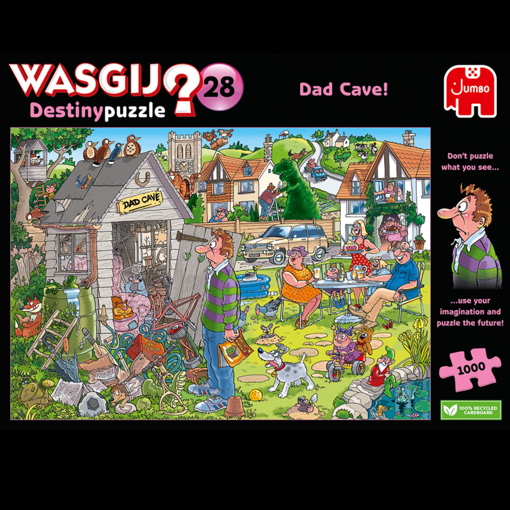 Wasgij, Destiny 28 - Dad Cave!, Unique Collectable Jigsaw Puzzle for Adults, 1,000 Piece - Image 8