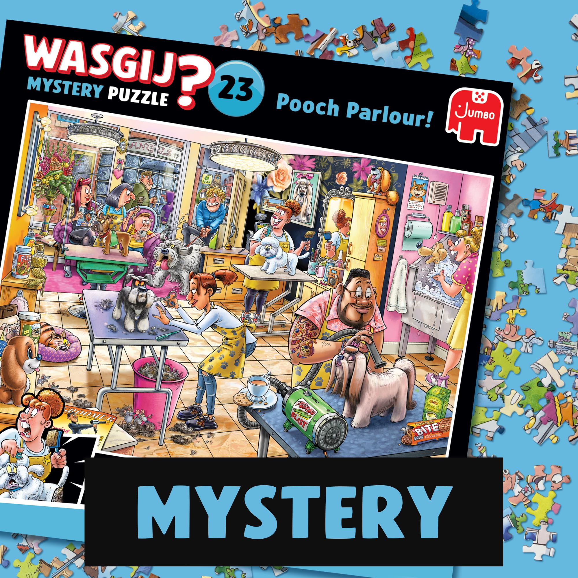 Wasgij Mystery 23 - Pooch Parlour! - Adult Puzzle - Funny - 100% Recycled Cardboard - 1000 Pieces - Jumbo - Image 3
