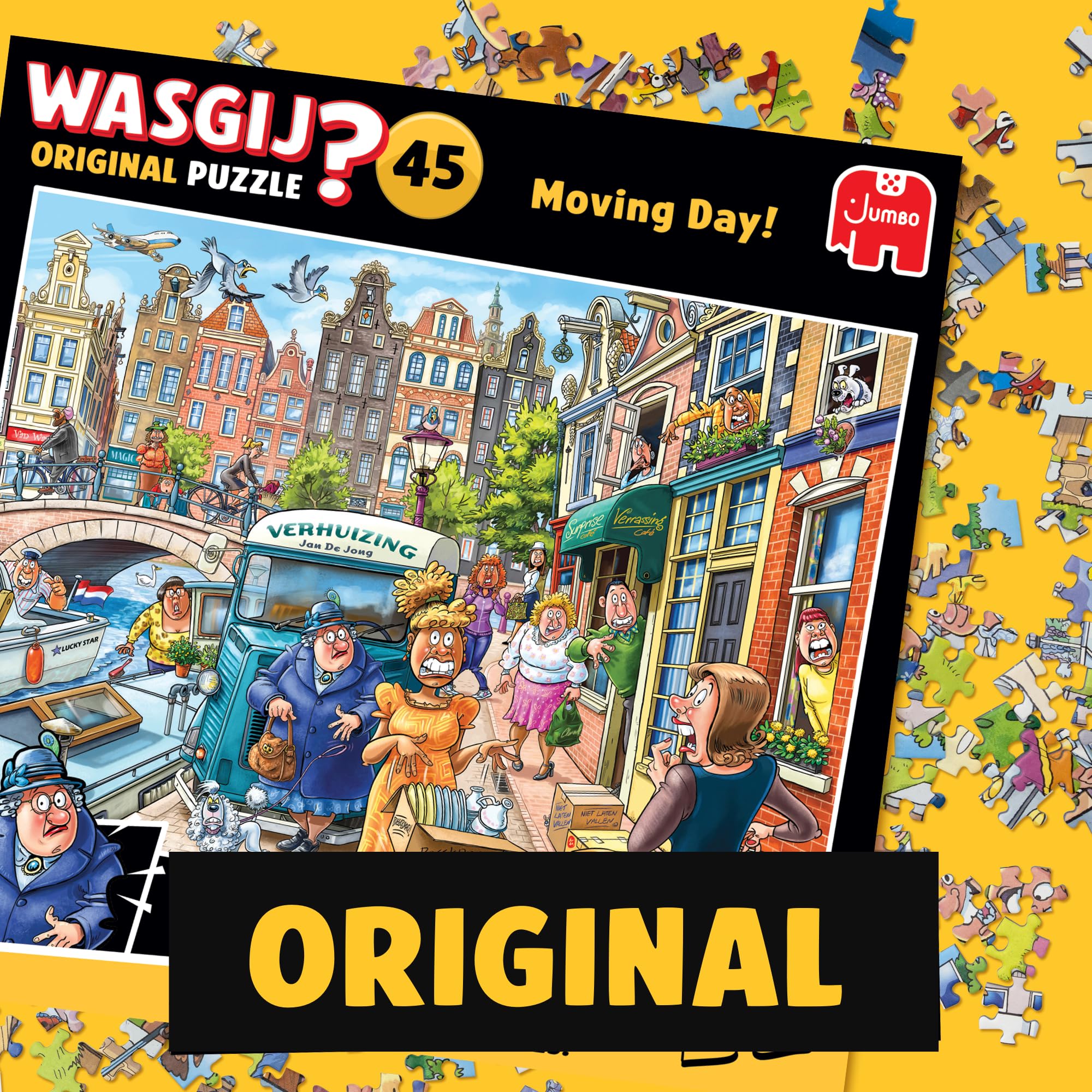 Wasgij Original 45, Moving Day - Unique 1000 Piece Jigsaw Puzzles for Adults - Colourful, Challenging & Brainteasing 1000 Pcs Adults Jigsaw Puzzle - 100% Recycled Cardboard 1000 Pc Puzzles - Jumbo - Image 3