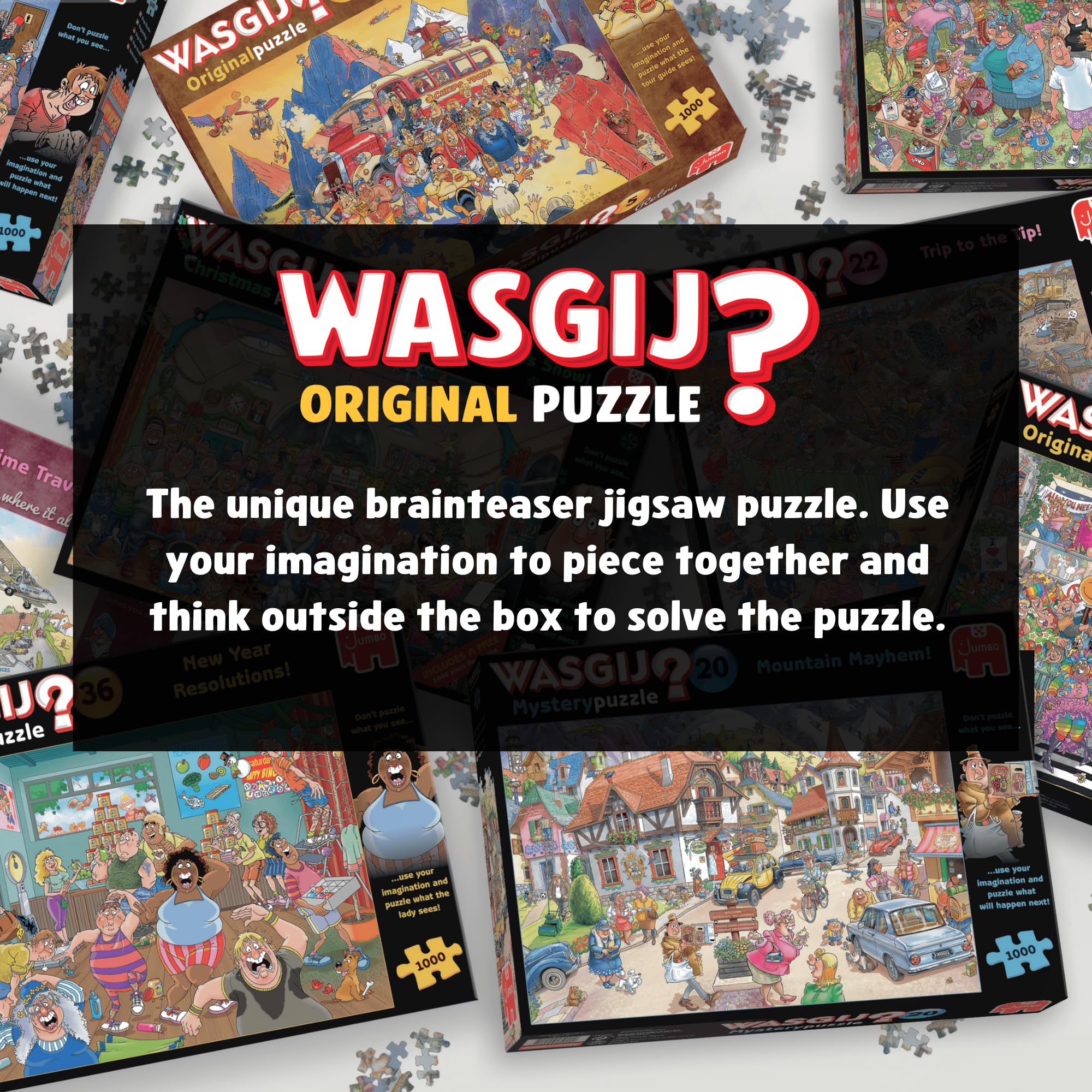 Wasgij Original 46, Middle Aisle Madness - Unique 1000 Piece Jigsaw Puzzle for Adults - Colourful, Puzzling, Challenging & Brainteasing Adult Jigsaws - 100% Recycled Cardboard 1000Pc Puzzles - Jumbo - Image 4
