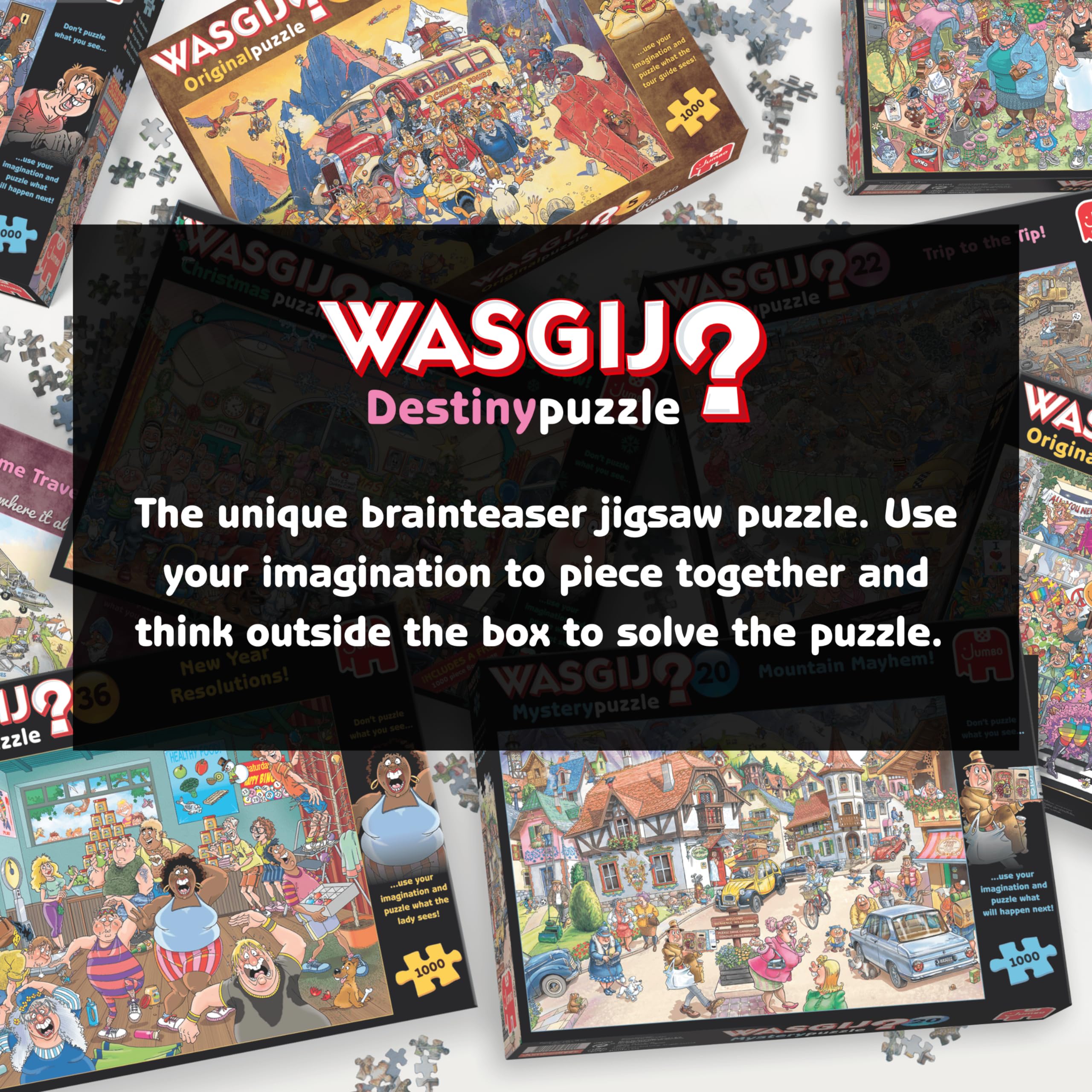 Wasgij Retro Destiny 8, High Season - 1000 Piece Jigsaw Puzzles for Adults - Colourful, Challenging & Brainteasing Adults Jigsaw Puzzle, Puzzle The Future - 100% Recycled Cardboard, 1000pcs, Jumbo - Image 5